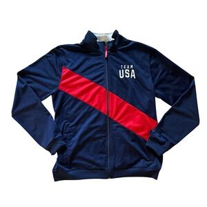Team Apparel USA Olympic Committee Team Apparel Zip Up Jacket,Size Large